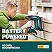 NEU MASTER Nail Gun Cordless with Battery Powered - 18 Gauge 2 in 1 Brad Nailer/Staple Gun, 20V Max. 2.0Ah Battery & Charger, 800 Nails & 200 Staples Included