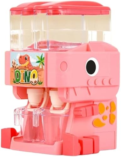 RMISODO Mini dispensador de agua para niños, adorable máquina de agua de dinosaurio, doble salida de agua, fuentes de agua potable, juguetes para