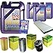 Produktbild QR-PARTS 69324575 Filter Set Inspektionspaket 8 Liter Motoröl Leichtlauf High Tech 5W-40 MANN-FILTER Innenraumfilter Kraftstofffilter Luftfilter Ölfilter