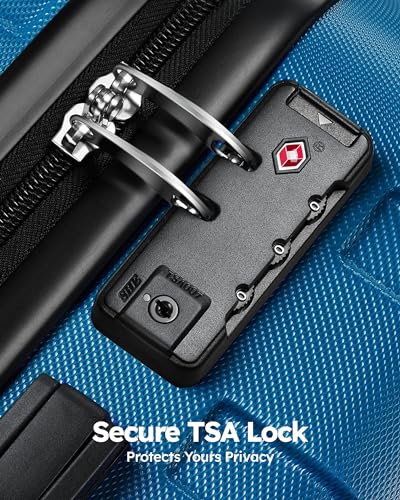Image of Suitour luggage sets 2 piece Hard Shell Luggage Set with Spinner Wheels, TSA Lock, 20 24 inch Travel Suitcase Sets
