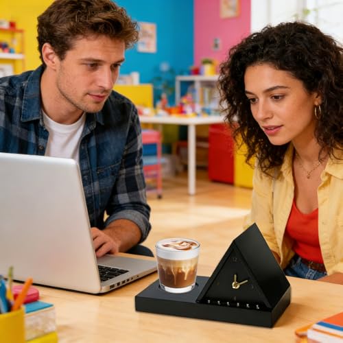 Reloj para Mesa de Noche soporte ergonómico para marcapáginas y libros de texto 4