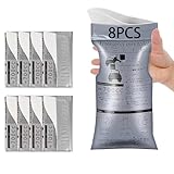 DJKKiTTQ Disposable Emergency Urine Bag, 8PCS Portable Camping Urine Bags for Men, Travel Pee Bags, Traffic Jam Emergency Portable Urine Bag, Vomit Bags, Suitable for Adults, Kids, Patient