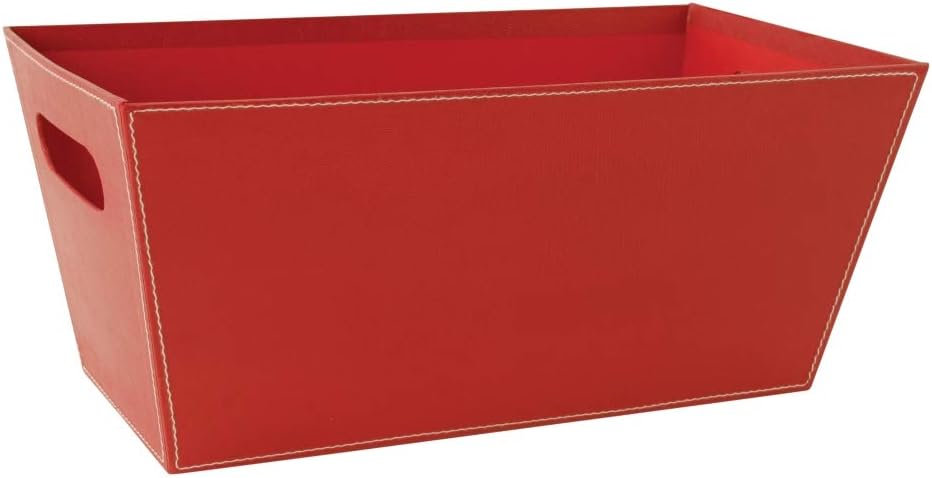 Wald Imports 7118-RED 13 in. Paperboard Tote Red Pack of 2