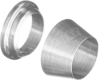 Beduan 304 Stainless Steel Double Ferrule Compression Fittings 1/4" Tube OD - Pack of 10 Leak-Proof Seals