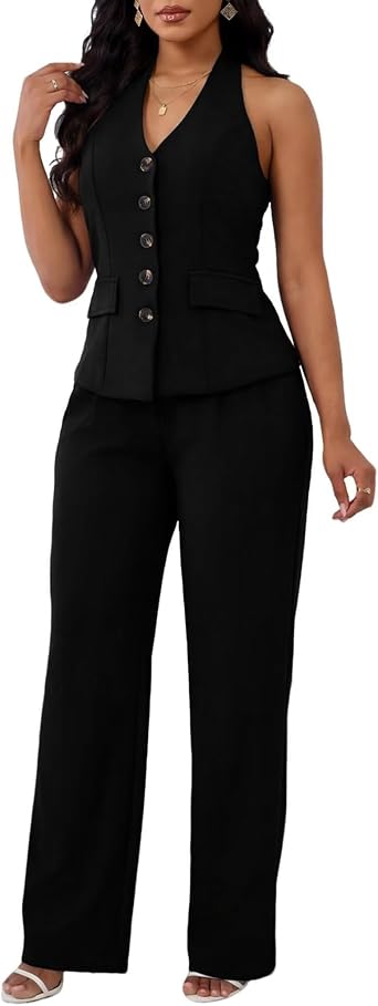 Kafiloe Women Suits 2 Piece Set Business Casual Outfits