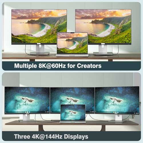 Cable Thunderbolt 5 Compatible USB 4 80 Gbps Video 8K 60Hz 3