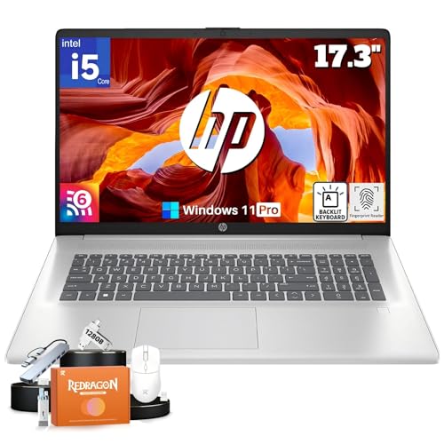 HP 17 inch Laptop, Intel 10-Core i5-1334U, 17.3