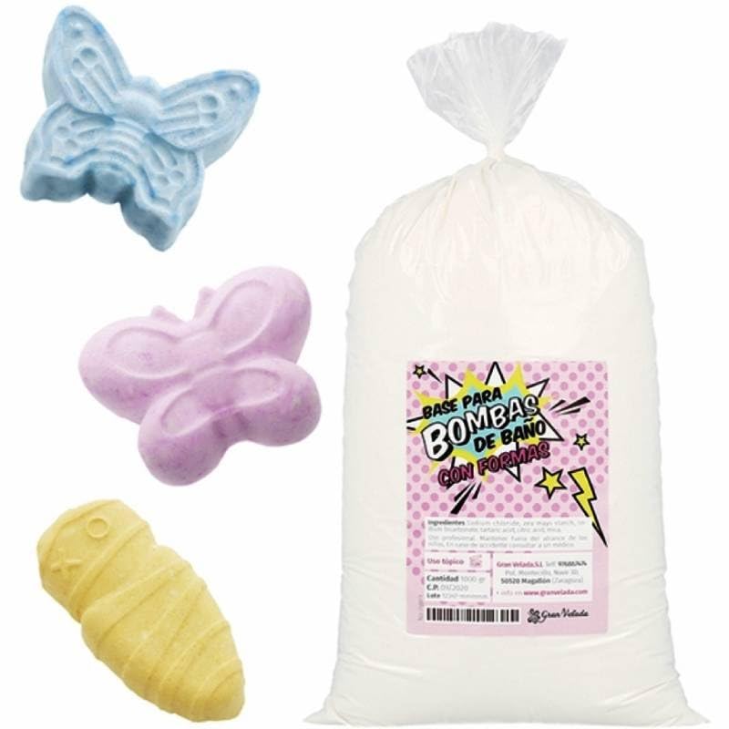 Base para bombas de baño con formas / 1000 gr