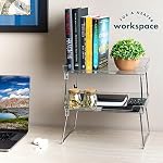 Masirs Clear Stackable Shelf, Easily Organize Your Kitchen Counter and Cabinet Shelves While Creating Extra Storage Space with This Foldable Translucent Plastic Shelf, (2-Pack) - Image 7