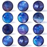 AMOR PRESENT 12PCS Stress Balls Bulk for Space Party Favors, Galaxy Squeeze Toys Slow Rising Mini Foam Balls Toys for Kids Adults Stress Relief Outer Space Astronaut Party Class Reward, 2 Inch