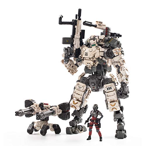 JOYTOY 1/25 Action Figures White Steel Bone Mecha Armor Anime Figure Collection Modern Military Model Dark Source