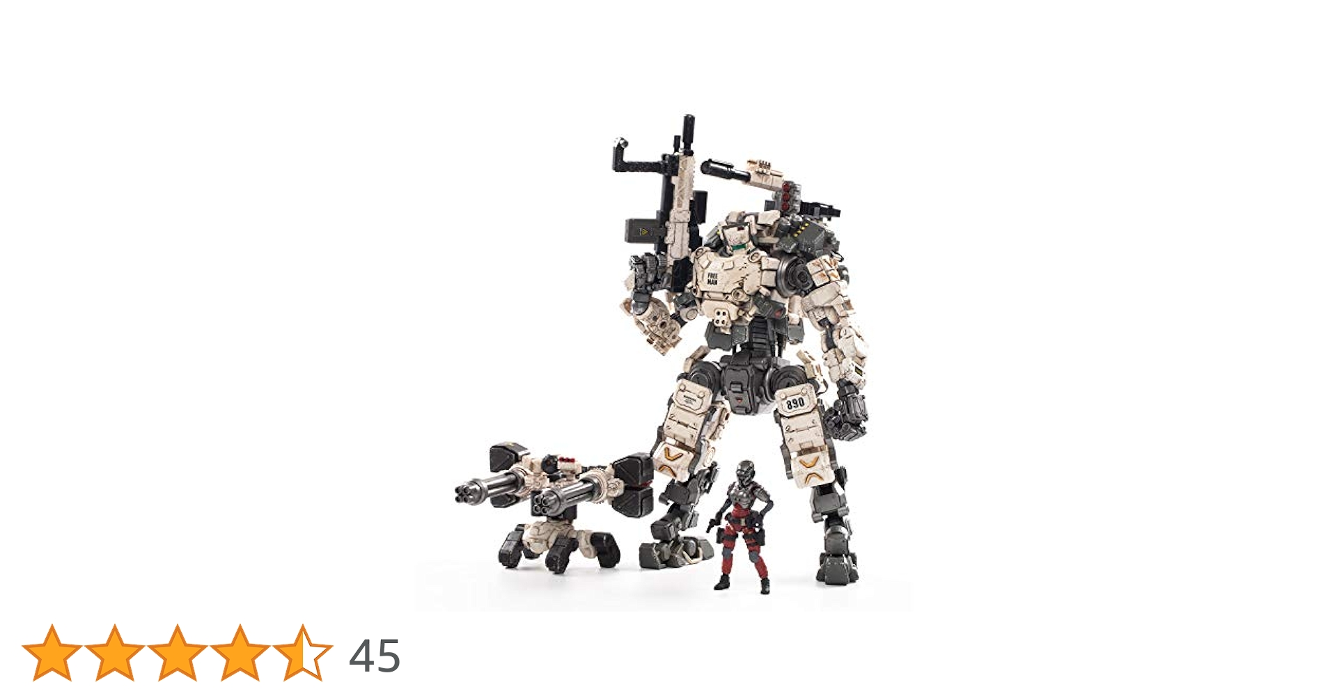 JOYTOY 1/25 Action Figures White Steel Bone Mecha Armor
