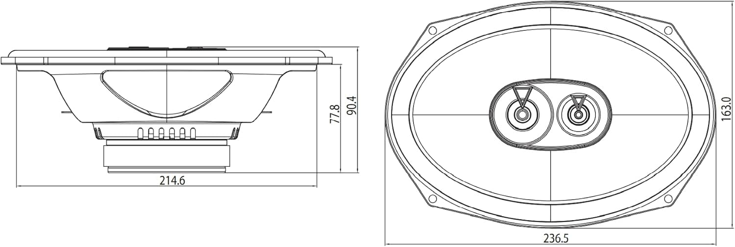 JBL Club 9632-3-drożny zestaw głośników samochodowych firmy Harman Kardon, samochodowy system audio, owalny głośnik samochodowy 152 x 230 mm, 6 x 9 cali