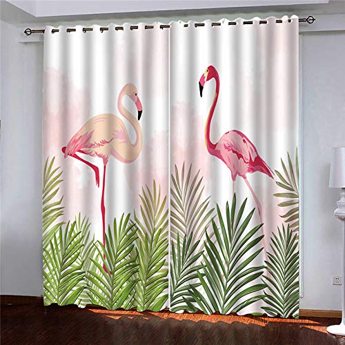 Rideaux occultants pour chambre et salon au style tropical exotique