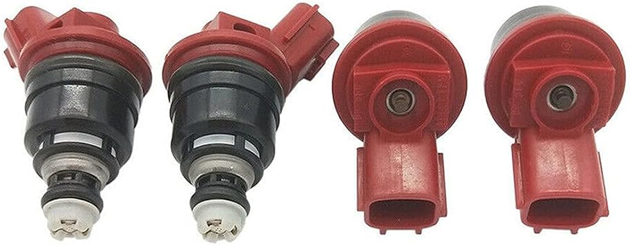 EPSIRMP 16600-RR544 4pcs Fuel Injectors 740cc Compatible with Nissan Skyline R33 RB25DE RB25DET-Fairlady S13 S14 S15