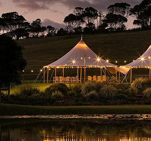 Commercial Wedding Event Beach Pool Patio Marquee Star Stretch Umbrella Tent NEW (Size: 40ft.(D) x 20ft.(H) (Cover & Poles))