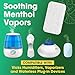 Extra Strength [20 Pack] Menthol Eucalyptus Humidifier Pads - Universal Vapor Pads for All Vks, Crane, Other Models - Vapopads Replacement - Natural Waterless Vaporizers Pads - Cold/Flu Symptoms