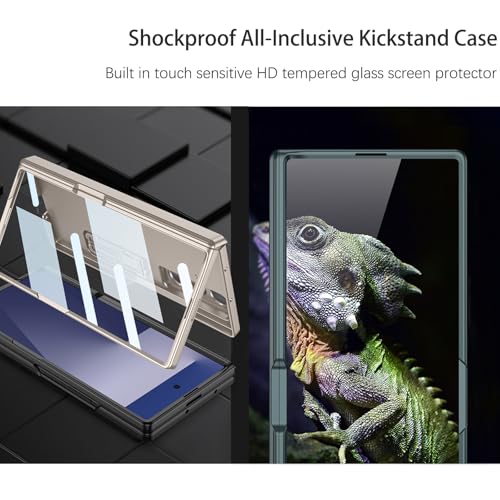 Coque Galaxy Z Fold 7 intégrale antichoc bleue avec protège-écran rigide - 4