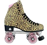 Moxi Set Jungle Leopard Pink Retro Rollschuh (7 / EU 38,5-39)