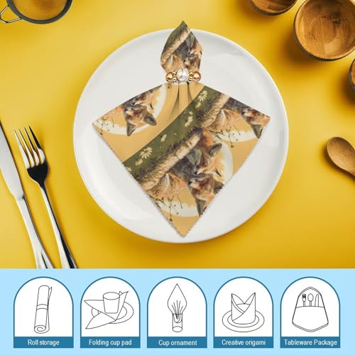 Servilletas de Tela Reutilizables con Estampado Floral miniatura 7