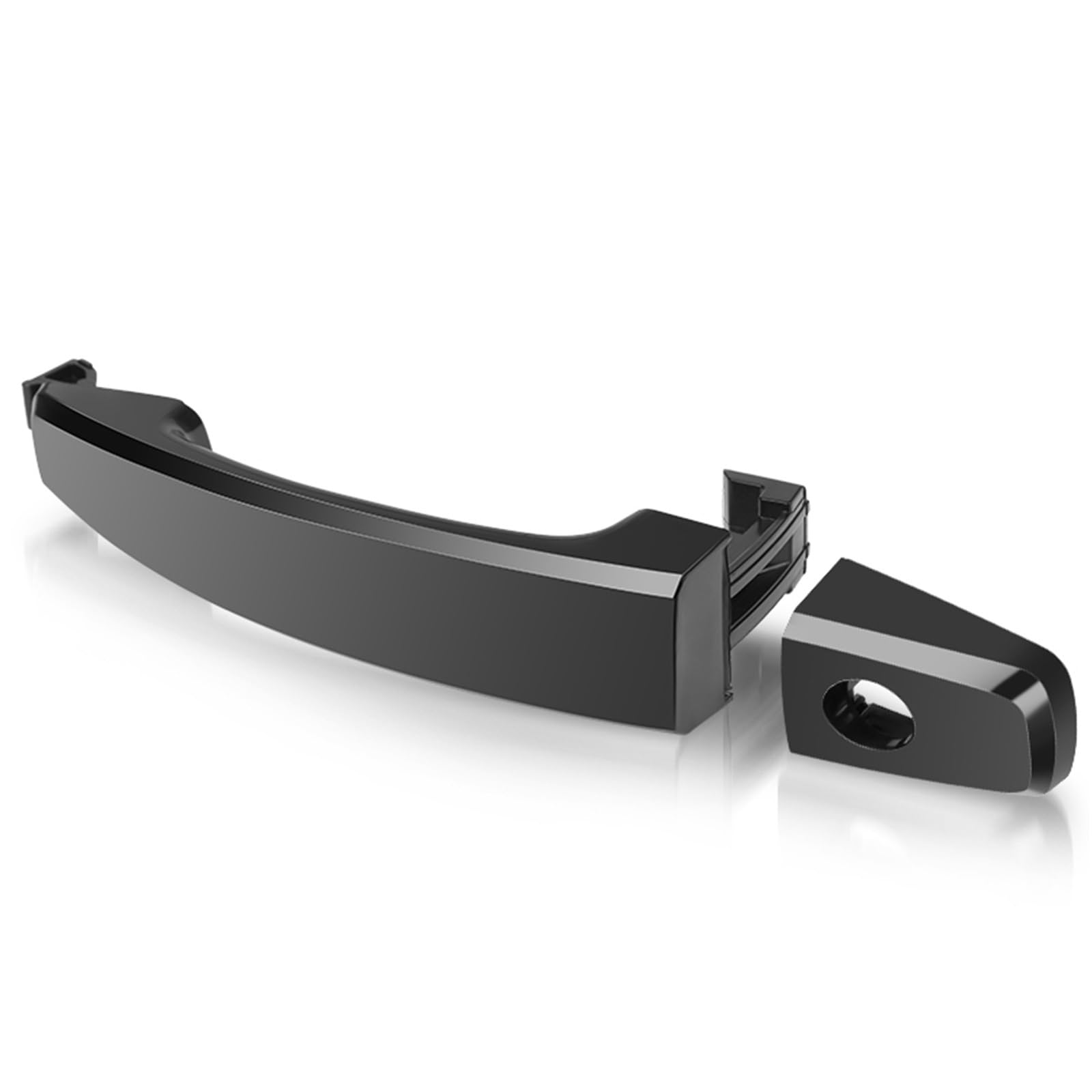 Tingyus Black With Keyhole Car Outer Door Handle For Saturn For Vue 2008 2009 2010 Outside Exterior Door Handles Front Rear Left Right Outside Handle(Black With Keyhole)
