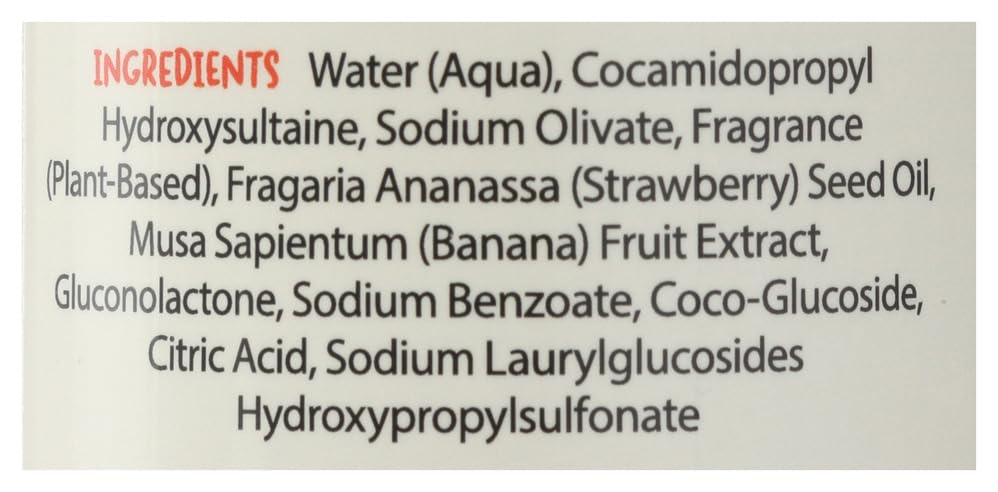 Miniatura 7 de Pacha Soap Kids Strawberry Banana 2 en 1 Champú y gel de baño, 12 Fz