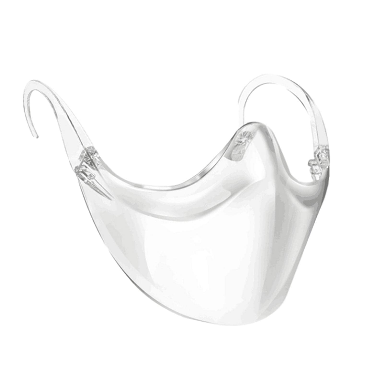 Lecerrot Kitchen Anti-oil Clear Face Shield - Reusable Face Mouth Shield with Adjustable Sliding Parts - Anti-oil Anti-saliva Clear for Restaurant Hotel Mall Beauty Salons