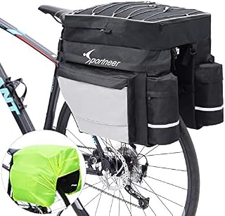 Sportneer Bike Bag Bicycle Panniers Rack Trunks 45L Large Capacity Waterproof Luggage Bags