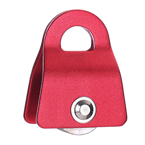 wellsem extérieur d'escalade 20 kN Petit mobile poulie simple poulie réa Usage général Fix de 1/2 ou 13 mm pour escalade/Rescue Cover