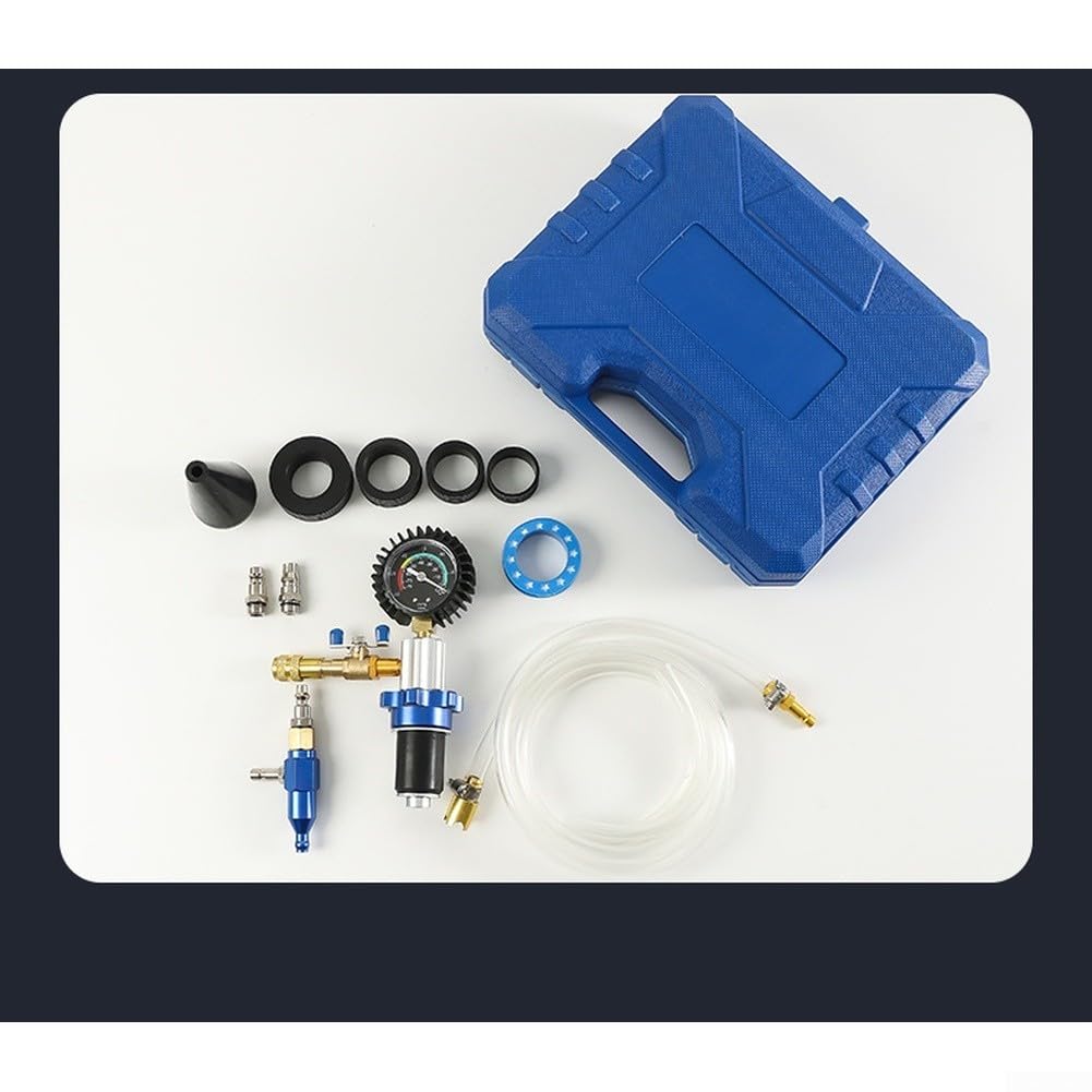 Sistema de refrigeración para llenado al vacío, 12 piezas de aleación de aluminio para acoplamiento rápido, kit de herramientas para cambio de refrigerante de coche, reparación, mantenimiento con