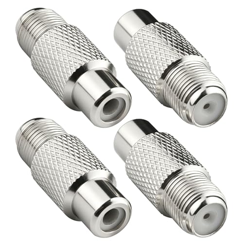 Adaptador F a RCA hembra de cobre puro onelinkmore con acoplador coaxial de alta fidelidad de 75 ohmios