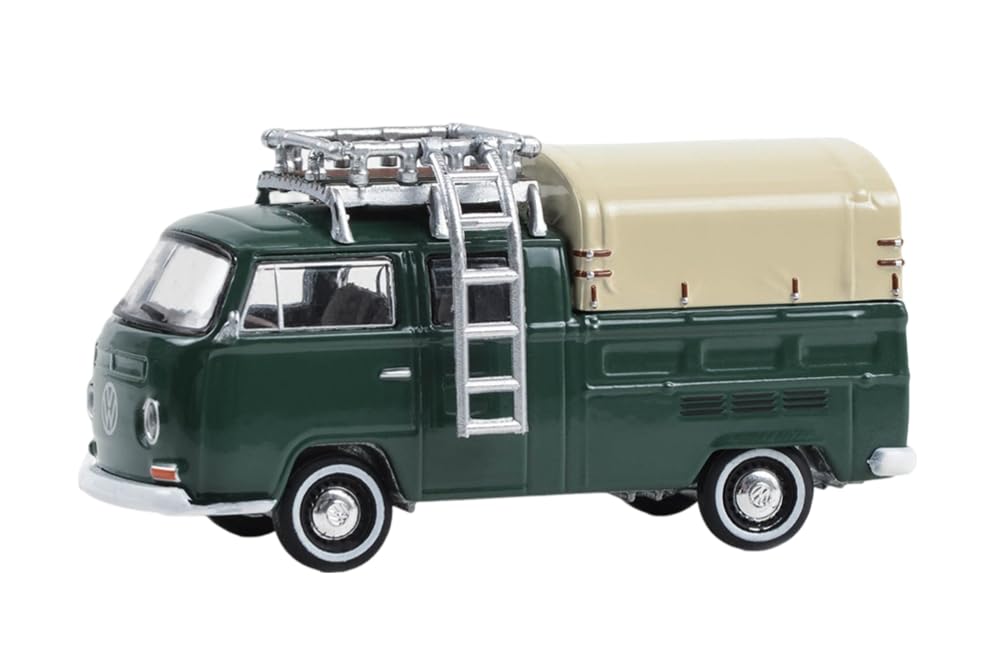CollectiblesGreenlight 36090-C Club Vee-Dub Series 18 - V W 1969 Type 2 Double Cab Pick-Up Doka” – Delta Green 1/64 Scale Diecast