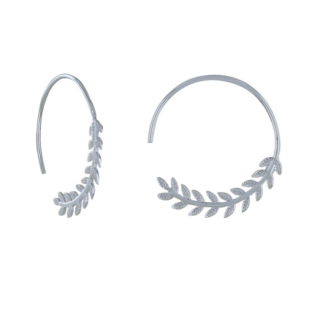 Les Poulettes Orecchini In Argento 925 Rodiato - Modello Mezza Creoli E Sole, Gioiello Artistico In Cofanetto Regalo - 3