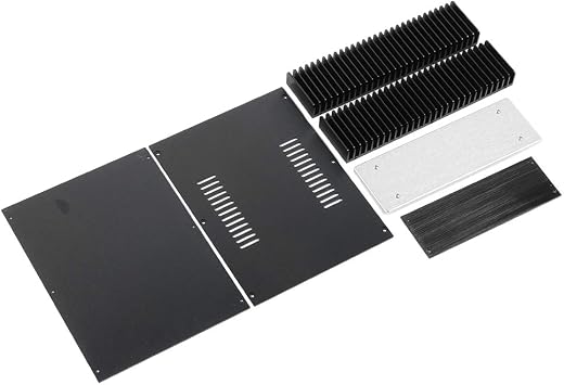 Amplifier Housing for TV Audio, WA92 Aluminum Alloy Amplifier Case, Electronic Enclosure Chassis Box for Enhanced Sound