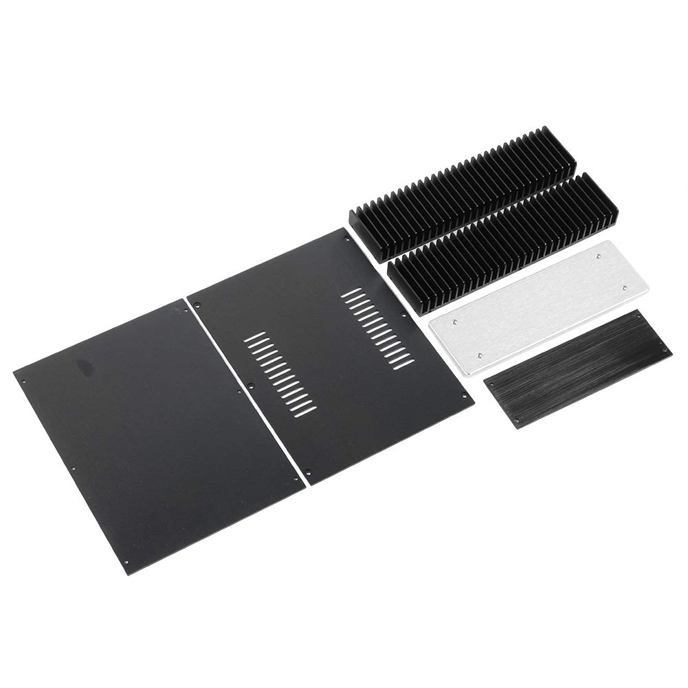 Amplifier Case Aluminum Alloy Amplifier Case Electronic Enclosure Amplifier Case Enclosure with Electromagnetic Shielding Performance for TV, Video & Audio