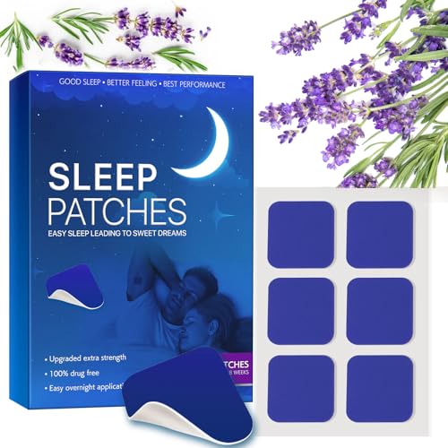 60 Stück Durchschlafen Pflaster Sleep Patches Schlafpflaster zum Durchschlafen Schlaf Patches Ganz Natürliche Tiefschlafpflaster Verbesserte Deep Sleep Token Patch Super Schlafaufkleber für Erwachsene