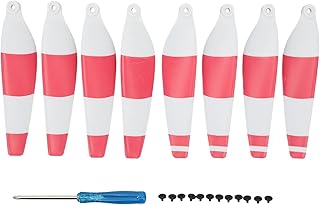VGEBY Drone Propellers, 2 Pairs UAV Propellers Colors Unmanned Aerial Vehicle Blade Accessories for Mini 3 Pro(Red White)