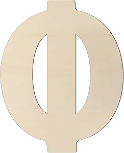 Amazon.com: Large Wooden Greek Letters 12 inch, Wood Letter Φ Phi ...