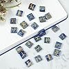 Sodalite Runes Crystal Rune Stones Set 25Pcs Elder futhark Viking Gemstone Reiki Healing Golden Engraved Runic Alphabets Divination Meditation Spiritual Gifts for Women Witchcraft Supplies #3