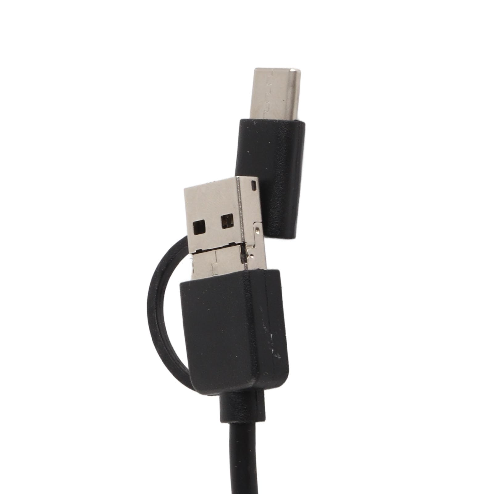 Endoscopio Endoscopio Impermeabile con Obiettivo 3,9 Mm con Fotocamera Ad Alta Definizione, 6 Luci a LED, Compatibile con Android, Tipo C (Filo morbido 1 metro)