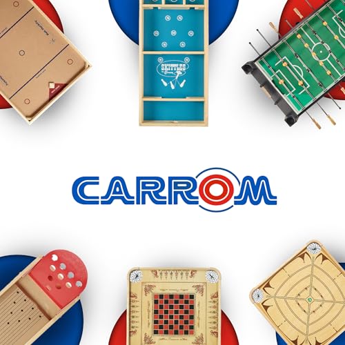 Image of Carrom Champion Nok Hockey Game Equipment Set - Includes 2 Sticks and 2 Wood Pucks - Extra Accessories for Board Games for Adults & Children
