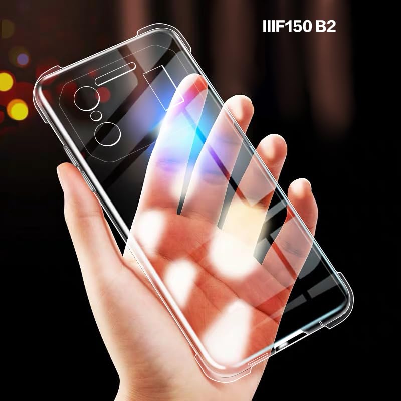 HGJTFANY Custodia per IIIF150 B2 Pro (6.78), 2 Pezzi Ultra Sottile Morbida Silicone TPU Anti-Graffio Case per IIIF150 B2 Pro Cover Protezione Anti-Caduta - Nero