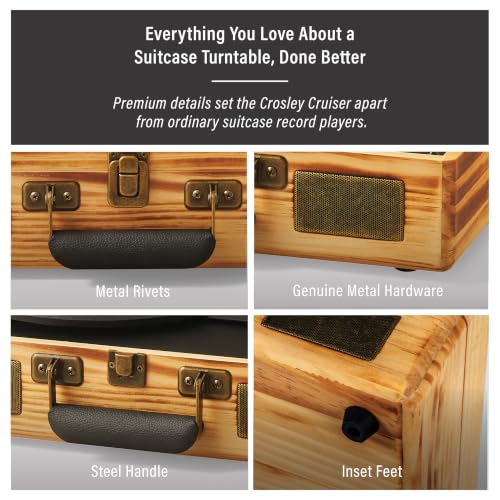 Image of Crosley CR8005F-NA Cruiser Plus Record Player, Natural
