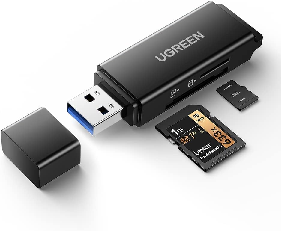 UGREEN SD Card Reader Portable USB 3.0 Dual Slot Flash