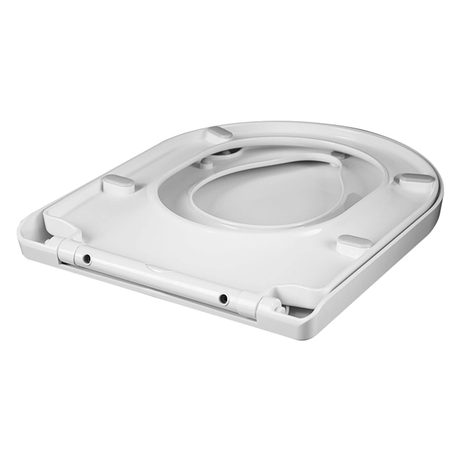 Dxpsxjl One Color White Toilet Seat, Quick Release Child Seat Fixture Hinges Standard Toilets, Adjustable, Lightweight, Durable, Portable, User-Friendly, Compact, Soft, Close, Built, Small