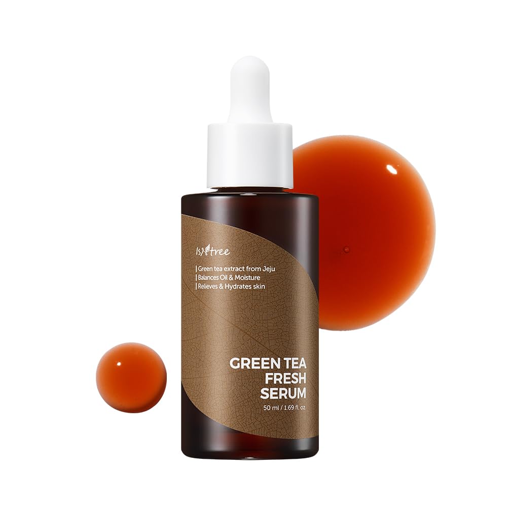 IsNtree Green Tea Fresh Sebum Control Serum for Oily Skin,1.69fl. oz