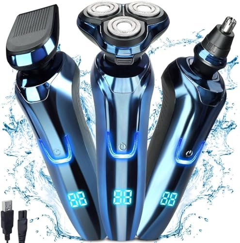 Rasoio Elettrico Barba,3 IN 1 Regolabarba Uomo