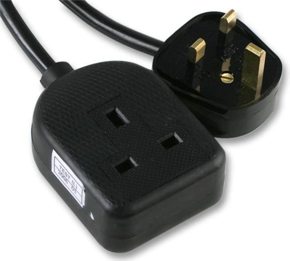 Pro Elec ? Gumowane tworzywo sztuczne 1-biegowa przedłużka, czarna, linka 15 m