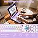 TQQ iPad Pro 13-inch Case with Keyboard (M5 2025 / M4 2024), iPad Pro 13 Keyboard Case with Pencil Holder, Multi-Touch Trackpad, 360° Rotatable, 7-Color Backlit, Thin & Light (Purple)