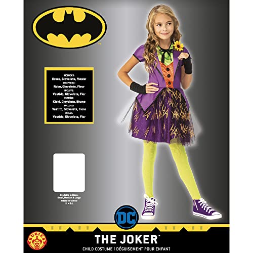 Disfraz clásico de Joker DC Super Villains para niñas miniatura 5